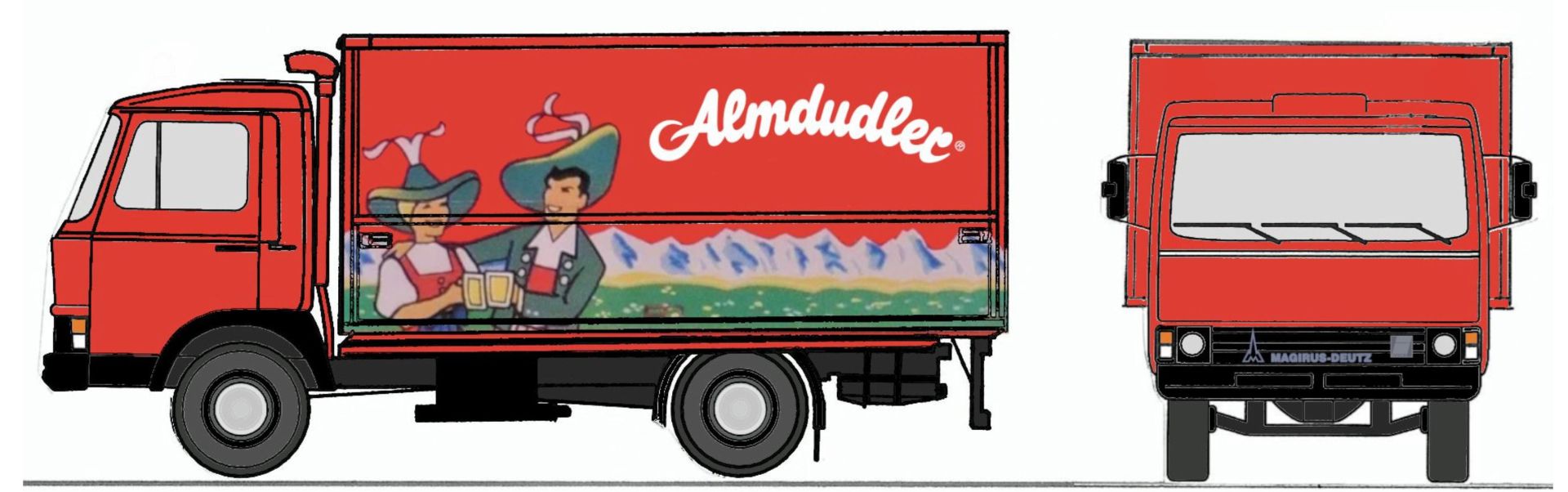 Loewe 4097 - Iveco Magirus "Zeta" 90M5 - LKW "ALMDUDLER"