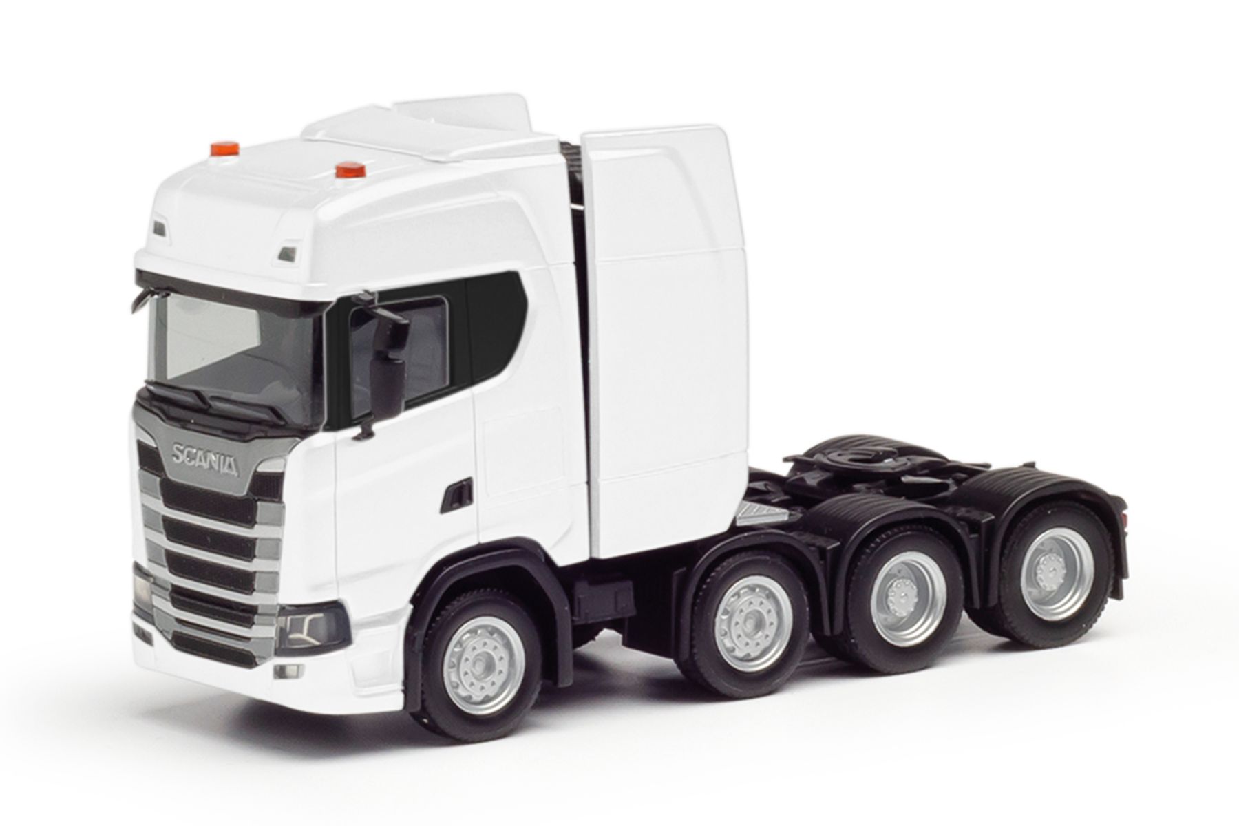 Herpa 308601-004 - Scania CS20 Hochdach Schwerlastzugmaschine 4achs (8x4), weiß