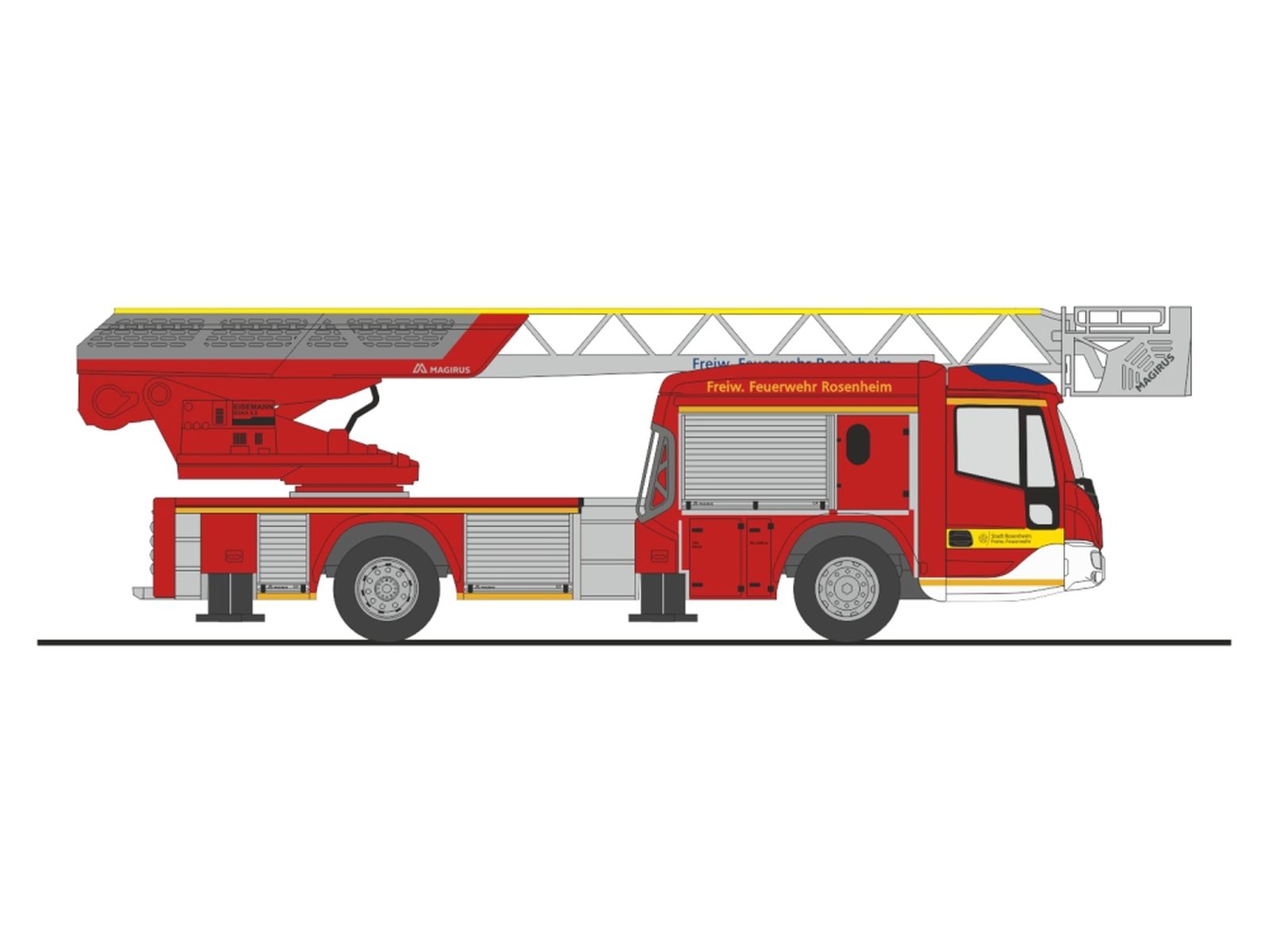Rietze 71120 - Magirus DLK 32 n.B. Feuerwehr Rosenheim