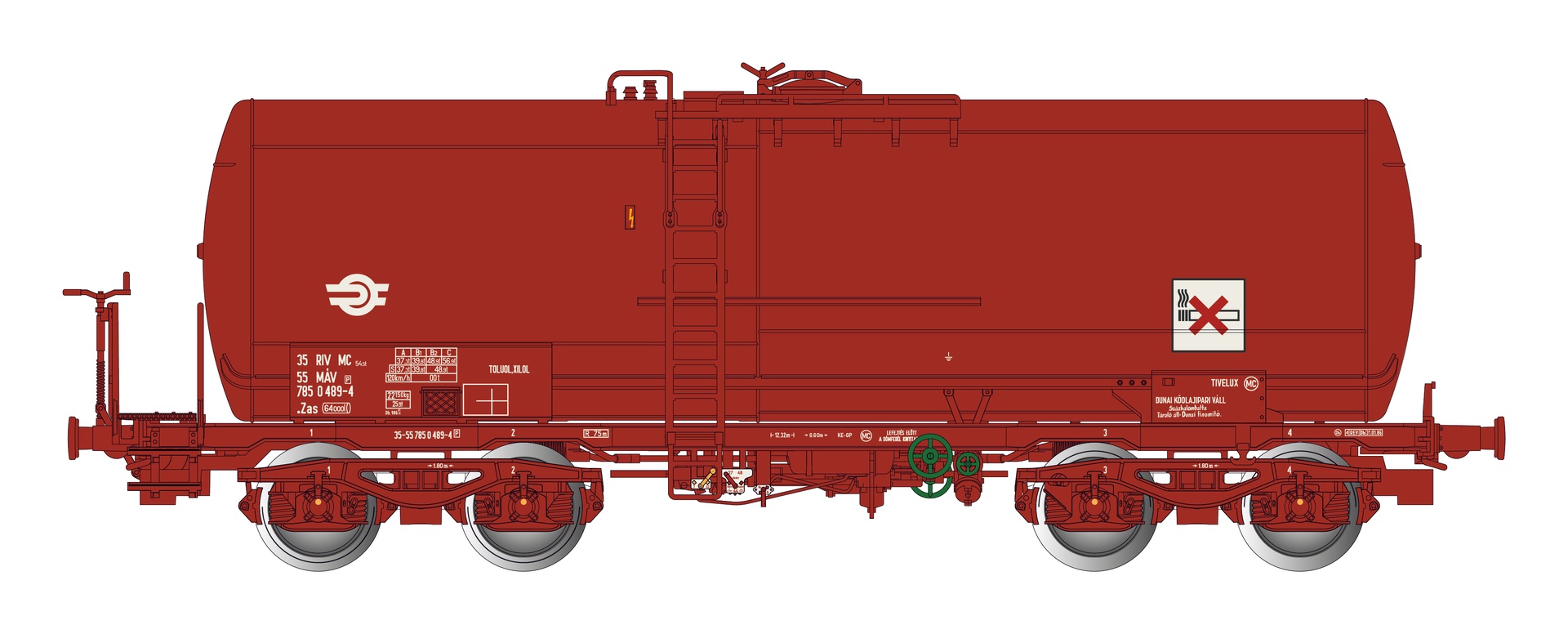 Albert Modell 785027 - Kesselwagen Zas, MÁV, Ep.V