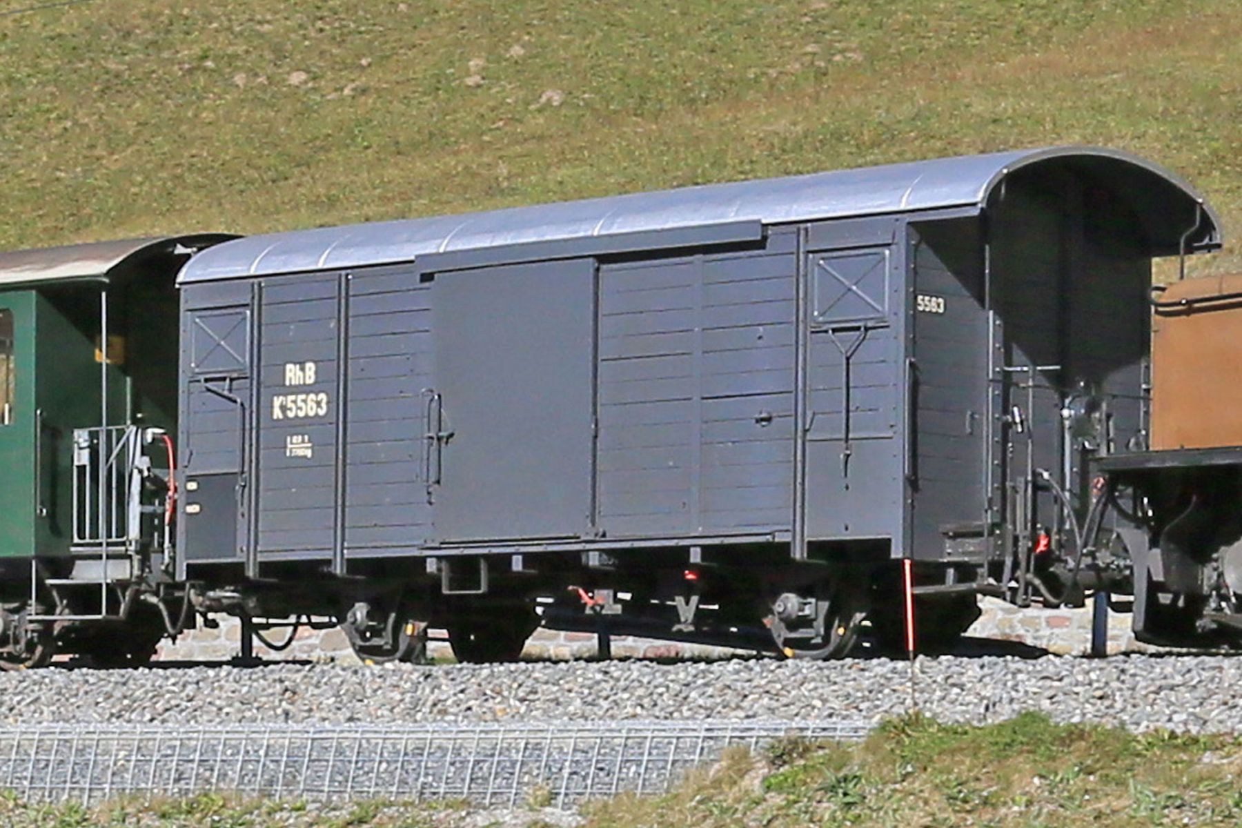 Bemo 2283143 - Nostalgiewagen grau K1 5563, RhB, Ep.VI