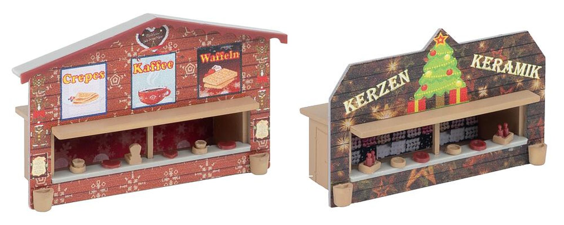 Faller 272021 - 2 Weihnachtsmarktbuden 'Keramikkerzen'