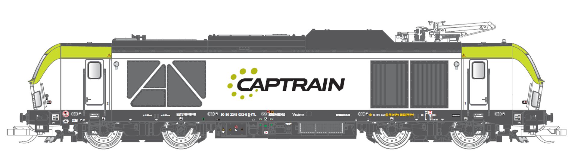 Tillig 502350-ZZ - Dual-Mode Vectron 248 032-5, Captrain, Ep.VI, DC-Sound