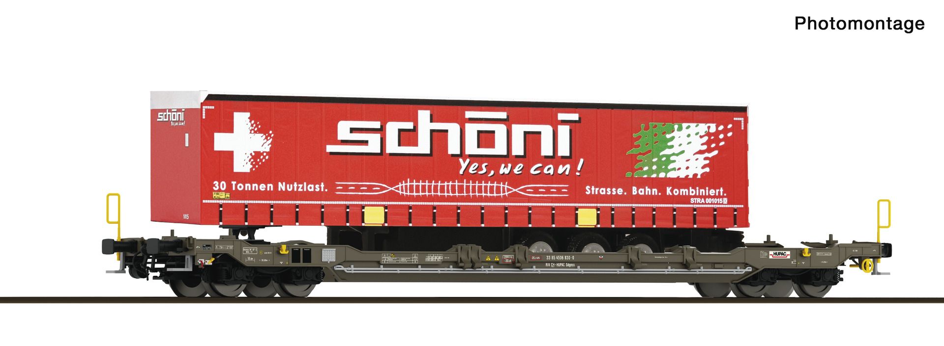 Roco 6680066 - Taschenwagen Sdgnss T5, Hupac, Ep.VI 'schöni'