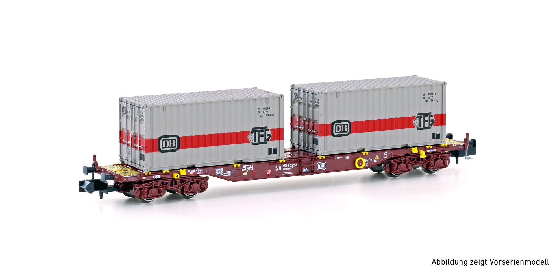 Hobbytrain H23201 - Containerwagen Sgjkkmms 699, DB, Ep.IV 'DB/TFG'