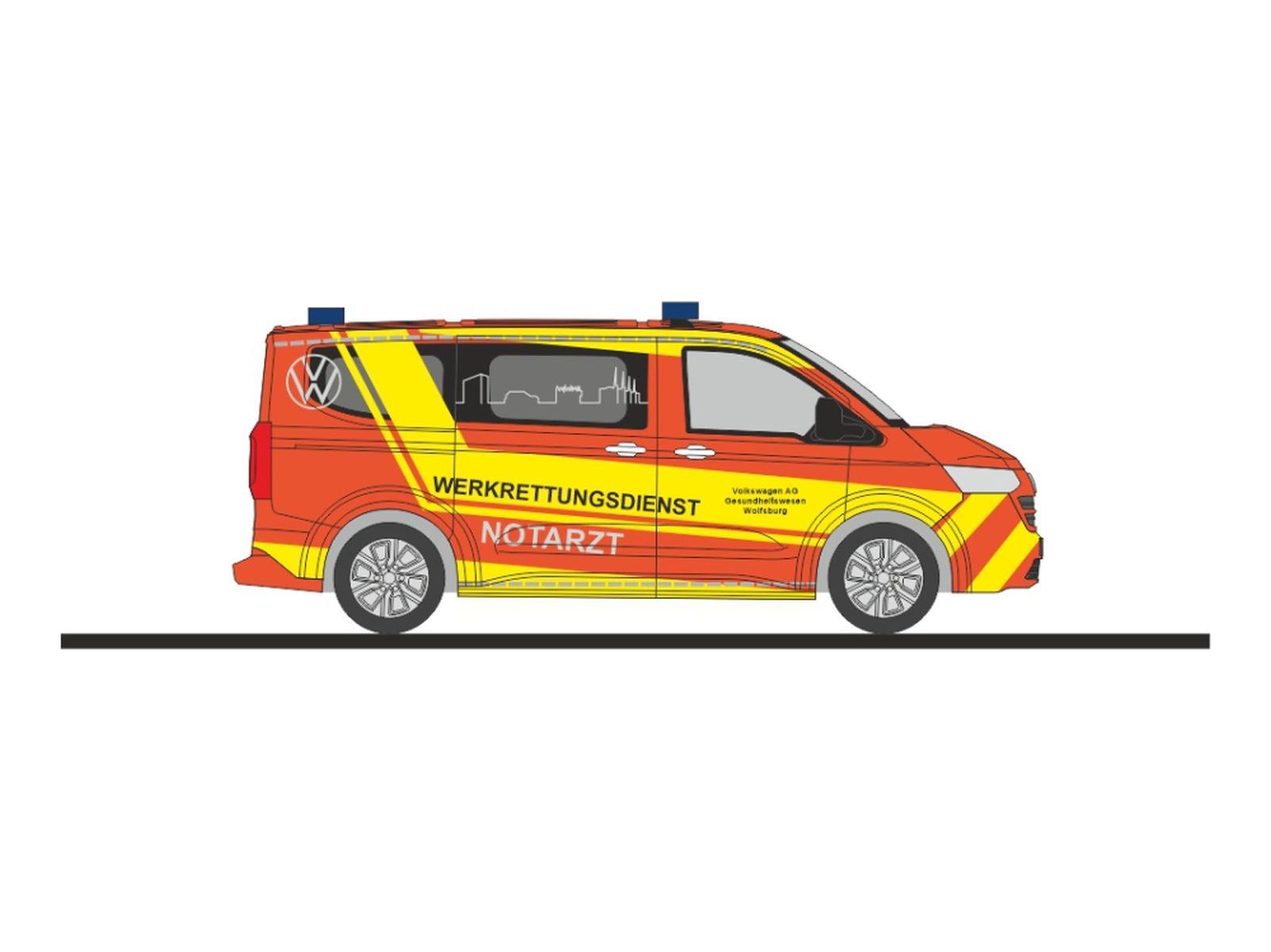 Rietze 52105 - Volkswagen Transporter Werkrettungsdienst Volkswagen Wolfsburg