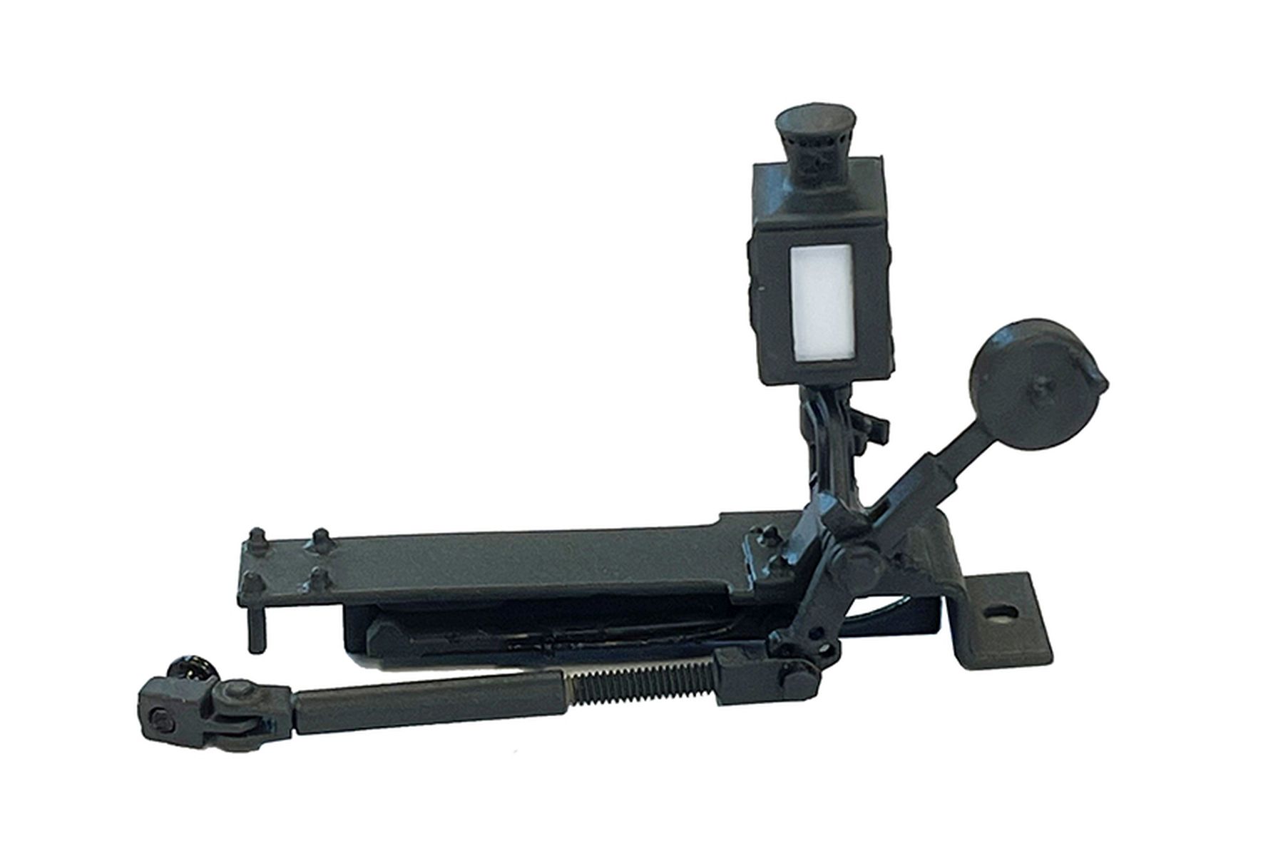 Lenz 55035-05 - Weichenlaterne, Messing Fertigmodell beleuchtet, für linke Bogenweiche, links vom Gleis stehend, Version B-1