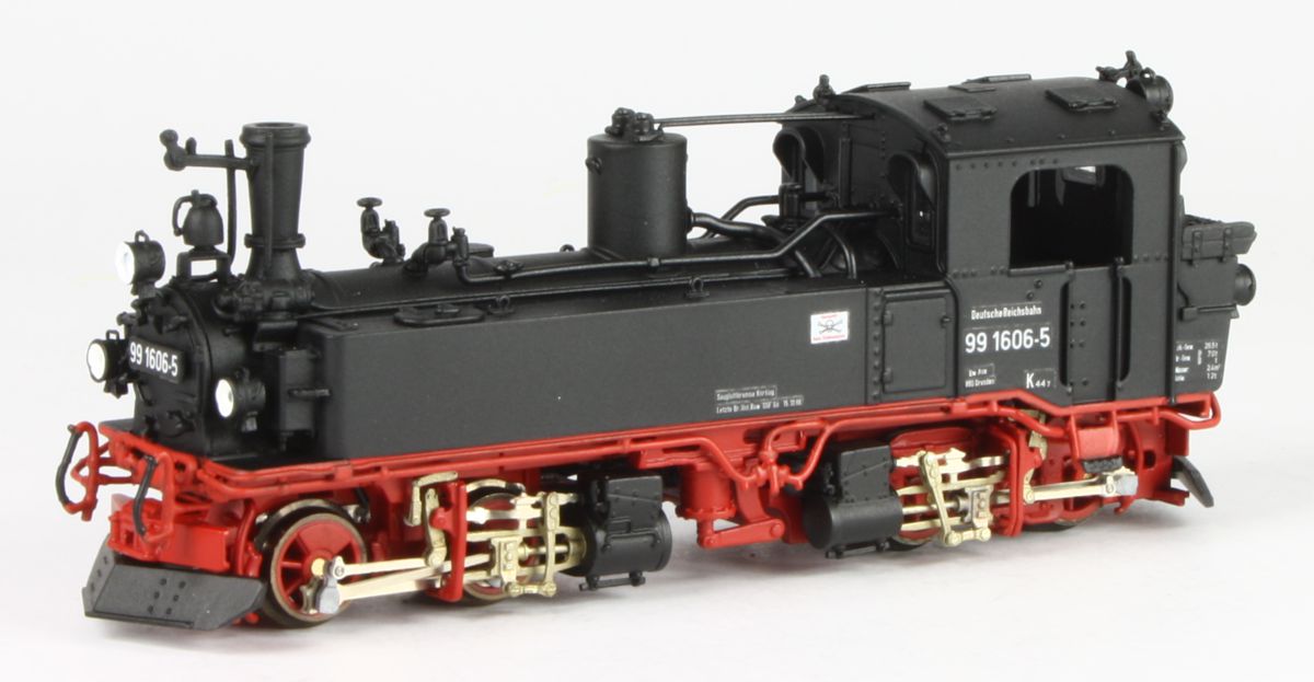 Bemo 1016861 - Dampflok sächsische IV-K, 99 1606-5, DR, Ep.IV-V