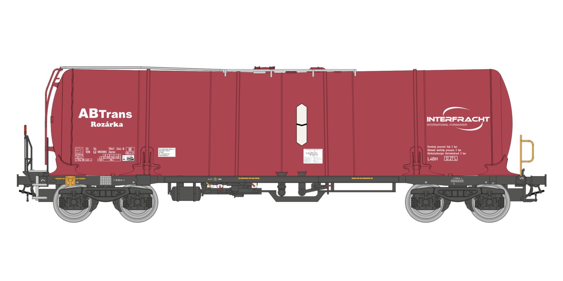 igra 96210063 - Kesselwagen Zacns, AB Trans Rozarka, Ep.VI igra 96210063 - Kesselwagen Zacns, AB Trans Rozarka, Ep.VI