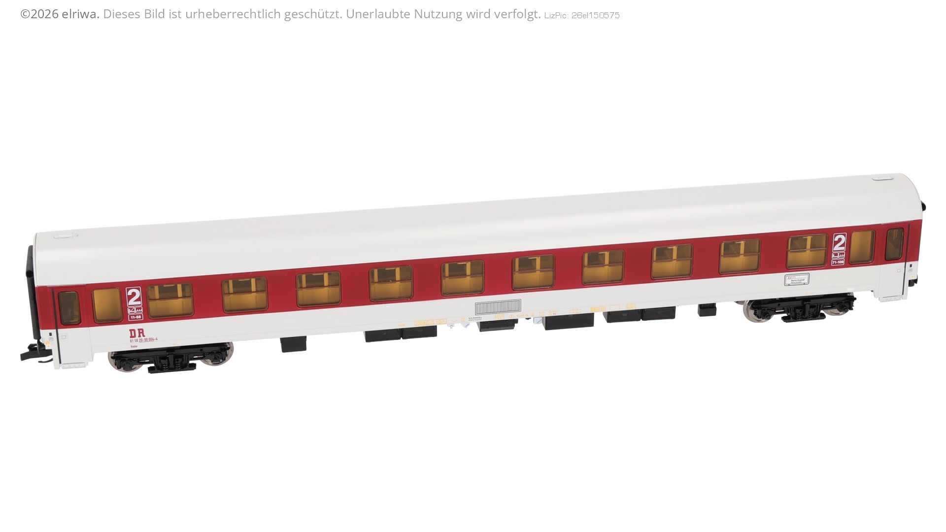 Tillig 502538 - Komfortwagen 'InterEx', Bmhe 2. Klasse, DR, Ep.IV, 61 50 20-90 004-4