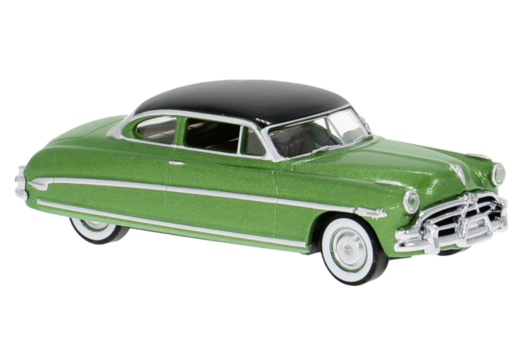 Brekina 18506 - Hudson Hornet in grün-metallic/schwarz