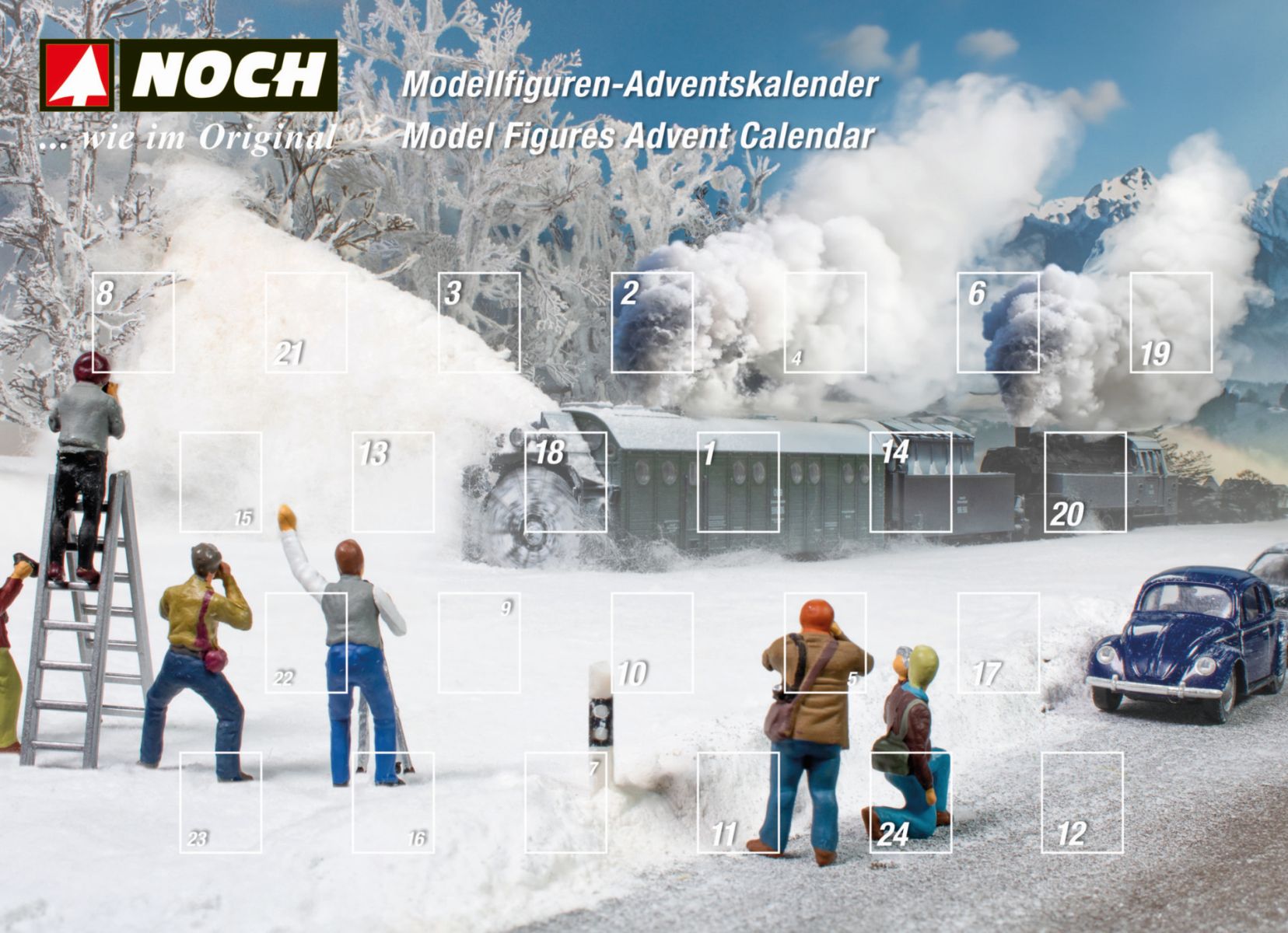 Noch 15998 - Adventskalender Spur H0 mit 28 Figuren
