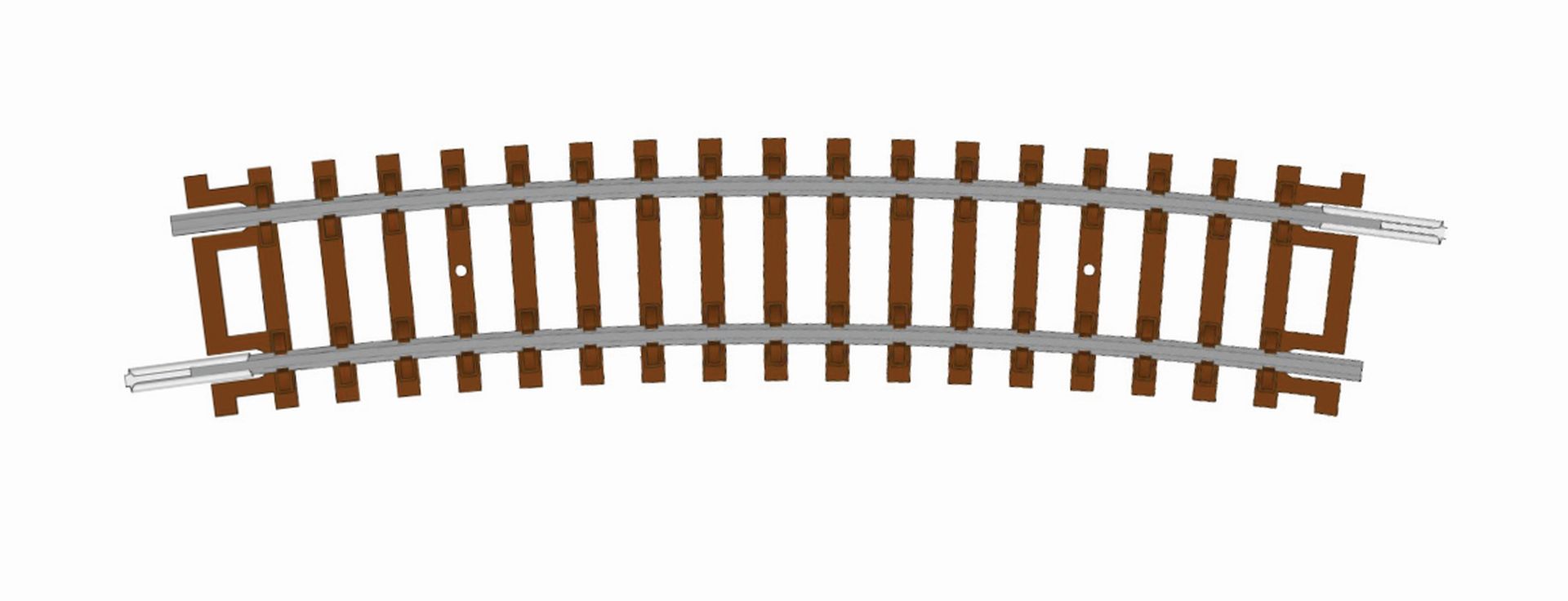 Hornby TT8017 - Gebogenes Gleis, Radius 4, 396 mm, 15°
