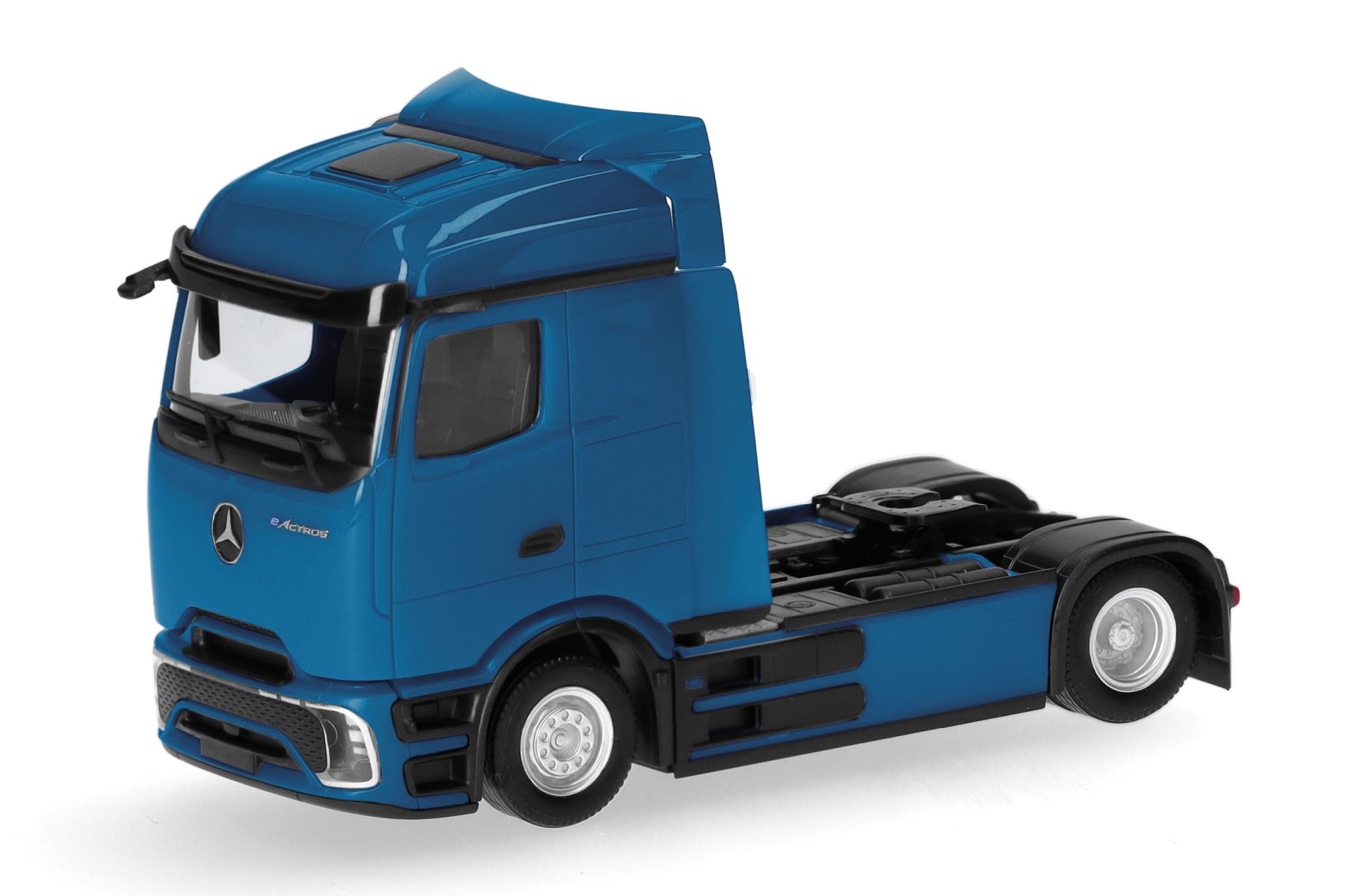 Herpa 318204-003 - Mercedes-Benz eActros 600 ProCabin Streamspace Zugmaschine 2achs, blau